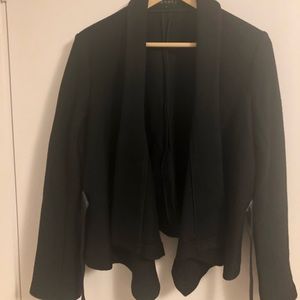 Theory wool blend waterfall cardigan